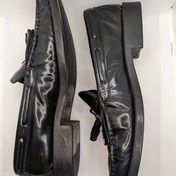COPY - GH BASS Weejuns MARIETTA II Black Leather Loafers Tassel Kiltie Size 8.5 - Picture 5 of 11